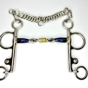 Pelham With Sweet Iron Mouthpiece With Brass Bollers